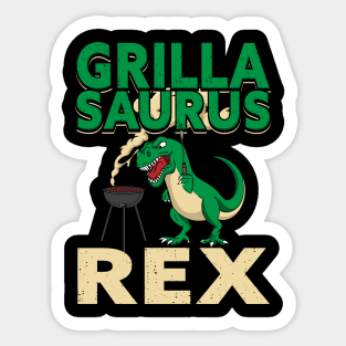 Grilla Saurus Rex Sticker